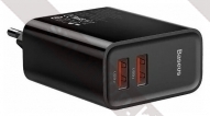 Baseus Speed Dual QC3.0 Quick charger USB+USB (CCFS-E)