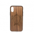 Case Wood для Apple iPhone X (грецкий орех, черепаха)