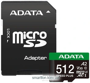 ADATA SPEED PLUS microSDXC 512GB UD512GUI3V30A2SP-RA1 ( )