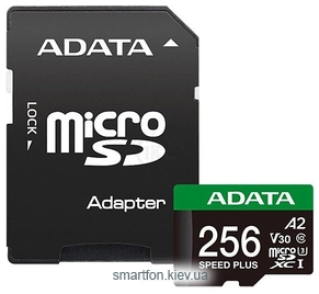 ADATA SPEED PLUS microSDXC 256GB UD256GUI3V30A2SP-RA1 ( )