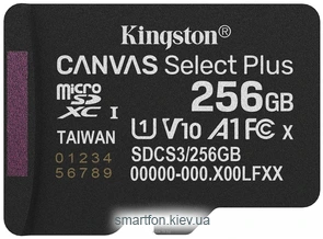 Kingston Canvas Select Plus microSDXC 256GB SDCS3/256GBSP
