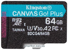 Kingston Canvas Go! microSDXC 64GB SDCG4/64GB