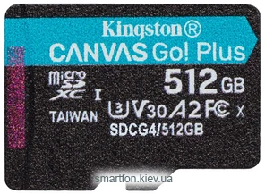 Kingston Canvas Go! microSDXC 512GB SDCG4/512GBSP
