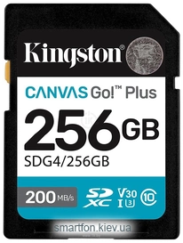 Kingston Canvas Go! Plus SDXC 256GB SDG4/256GB