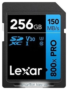 Lexar High-Performance 800x Pro SDXC LSD0800P256G-BNNNG 256GB