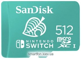 SanDisk For Nintendo Switch microSDXC SDSQXAO-512G-GNCZN 512GB