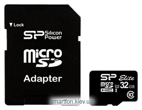Silicon Power ELITE microSDHC 32GB UHS Class 1 Class 10 + SD adapter
