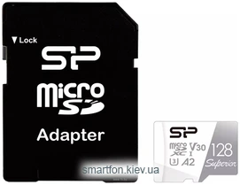Silicon Power Superior microSDXC SP128GBSTXDA2V20SP 128GB + SD adapter