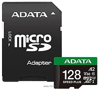 ADATA SPEED PLUS microSDXC 128GB UD128GUI3V30A2SP-RA1 ( )