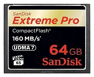 Sandisk Extreme Pro CompactFlash 160MB/s 64GB