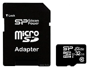 Silicon Power ELITE microSDHC 32GB UHS Class 1 Class 10 + SD adapter