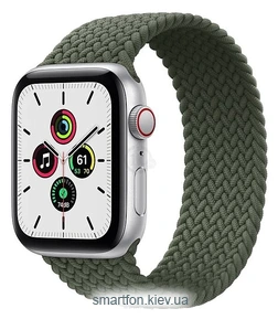 Apple Watch SE GPS + Cellular 44mm Aluminum Case with Braided Solo Loop