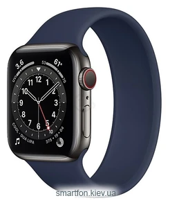 Apple Watch Series 6 GPS + Cellular 40mm Stainless Steel Case with Solo Loop