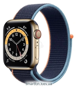 Apple Watch Series 6 GPS + Cellular 40mm Stainless Steel Case with Sport Loop