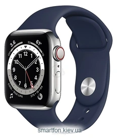 Apple Watch Series 6 GPS + Cellular 40mm Stainless Steel Case with Sport Band