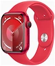 Apple Watch Series 9 45 мм (алюминиевый корпус, красный/красный, спортивный силиконовый ремешок M/L)