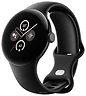 Google Pixel Watch 2 (матовый черный/обсидиан, спортивный силиконовый ремешок)