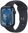 Смарт-часы Apple Watch Series 9 45 мм (алюминиевый корпус, полуночный/полуночный, спортивный силиконовый ремешок M/L)
