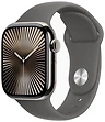 Смарт-часы Apple Watch Series 10 42 мм (титановый корпус, спортивный силиконовый ремешок)