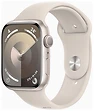 Смарт-часы Apple Watch Series 9 45 мм (алюминиевый корпус, звездный свет/звездный свет, спортивный силиконовый ремешок M/L)